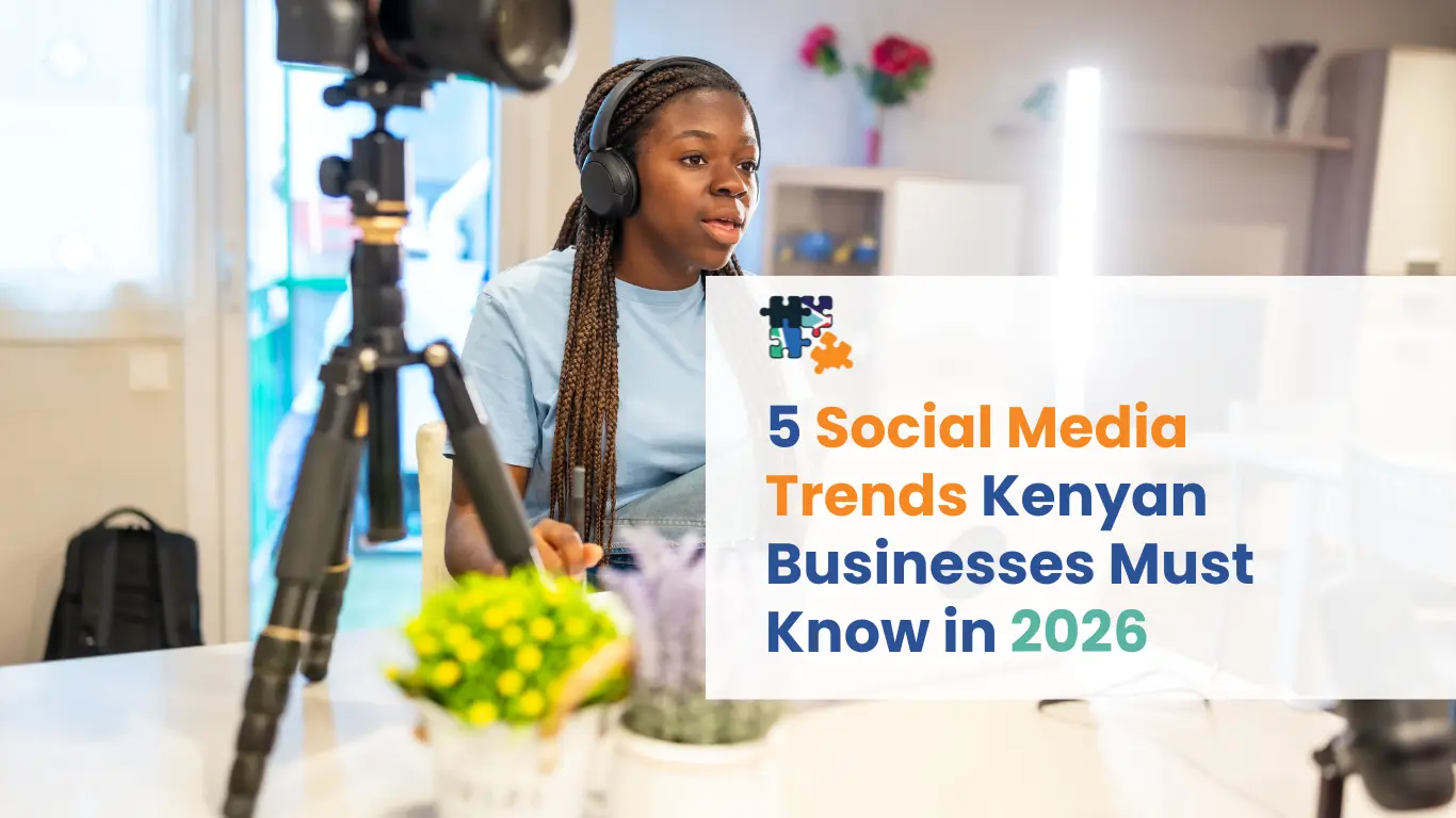Kenyan business content creator filming short form video content highlighting social media trends Kenya 2026 for digital marketing growth.